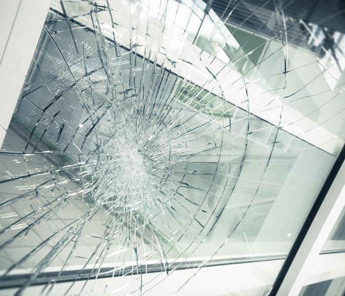 cracked window